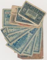 21db-os magyar korona bankjegy tétel, főleg rossz állapotúak T:III,III-,IV