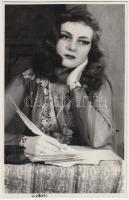 1955 Serfőző Ilona (1926-1988) színésznő eredeti aláírása