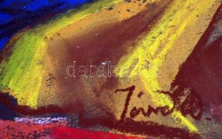 Jándi jelzéssel: Fürdőben. Pasztell, papír, üvegezett keretben, 39×55 cm