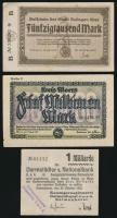 Németország / Weimari Köztársaság 1923. 5db klf szükségpénz, közte Delmenhorst, Kreis Moers, Solingen T:III Germany / Weimar Republic 1923. 5pcs of diff necessity notes, including Delmenhorst, Kreis Moers, Solingen C:F