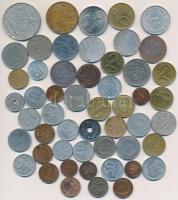 52db-os vegyes magyar és külföldi fémpénz tétel, benne 1926. 1P Ag, 1790A 1kr Cu T:vegyes
52pcs of ...