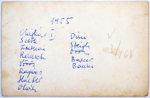 1955 Ismeretlen labdarúgócsapat. Jelzetlen, hátoldalon a nevek feliratozva. 13,5x8,5 cm