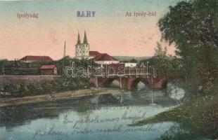 Ipolyság, Ipoly-híd, Untenberger Gyula kiadása / bridge