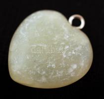 7 db jáde szív alakú medál