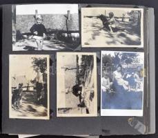 cca 1950-1960 több mint 60 db fotó gyerekekről, albumban