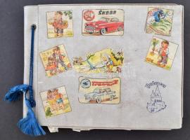 cca 1950-1960 több mint 60 db fotó gyerekekről, albumban