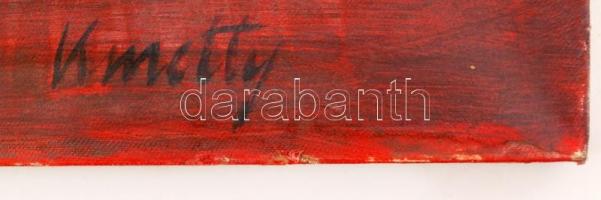 Kmetty jelzéssel: Csendélet. Olaj, vászon, sérült, 45×65 cm