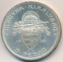 1938. 5P Ag "Szent István" T:2 kis patina
Adamo P8.1