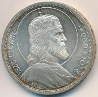 1938. 5P Ag "Szent István" T:2 kis patina, apró ph. Adamo P8.1