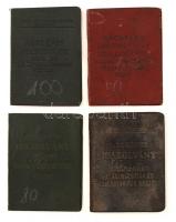 1951-1960 4 db fényképes vasúti igazolvány