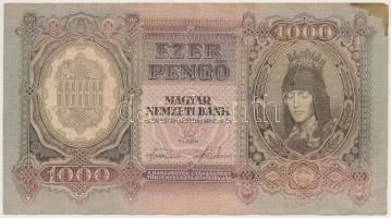 1943. 1000P (5x) közeli sorszámúak T:I-,II,II- folt