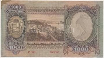 1943. 1000P (5x) közeli sorszámúak T:I-,II,II- folt