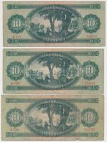 1949. 10Ft (3x) T:III,III-