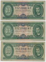 1949. 10Ft (3x) T:III,III-