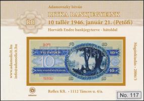 Adamovszky István: Ritka bankjegyeink. 5db klf emlékívszerű képeslap