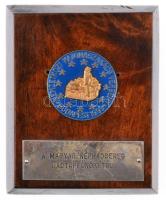 1993. "Nemzetközi Katonaszakács Verseny Budapest" aranyozott, zománcozott díjérem nem hozzá tartozó "A Magyar Néphadsereg hadtápfőnökétől" fatalpon T:2