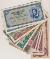 30db-os vegyes magyar pengő és forint bankjegy tétel T:vegyes