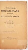 Chován Kálmán: A zongorajáték módszertana (methodika) mint nevelési eszköz. Budapest, é.n., Rozsnyai. Kissé visletes papír kötésben