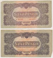 1944. 1P-100P (10x) "A Vörös Hadsereg Parancsnoksága" T:vegyes