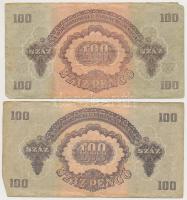 1944. 1P-100P (10x) "A Vörös Hadsereg Parancsnoksága" T:vegyes