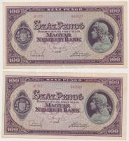 1945. 100P (2x) sorszámkövetők T:I,I-