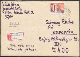 1984 Káldi János (1922-1991)  író, költő.autográf levele Dr. Szirmay Endre (1920-2013) ny. főiskolai...