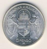 1930. 5P Ag "Horthy jobbra" T:2 k