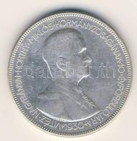 1930. 5P Ag "Horthy jobbra" T:3+