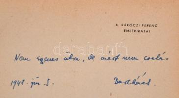 II. Rákóczi Ferenc emlékiratai. Fordította és a bevezető tanulmányt írta Vas István. (Saint-Simon em...