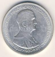 1930. 5P Ag "Horthy jobbra" T:2+