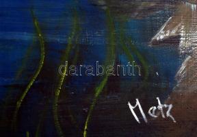 Metzné Nagy Ilona: Halak. Olaj, farost, jelzett, 40×30 cm