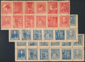 1917 10 db A reformáció 400 éves jubileumi levélzáró 12-es tömb