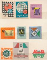 1910-1960 65 db levélzáró berakólapokon