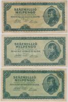 95db-os vegyes pengő bankjegy tétel mappában T:vegyes