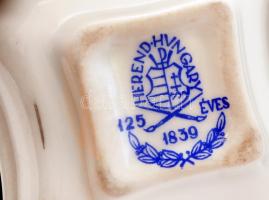 Herendi Viktória mintás, kézzel festett, jelzett, hibátlan,  5×5 cm