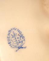 Herendi Viktória mintás kis váza, kézzel festett, jelzett, hibátlan, m:11 cm