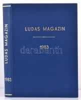 1983 Ludas Magazin teljes évfolyam egybekötve. 12 szám. Korabeli egészvászon-kötésben