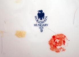 Hollóházi Szász Endre által tervezett porcelán váza, matricás, hibátlan, jelzett, m: 30 cm