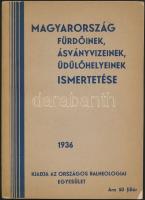 1936 Magyarország fürdőinek, ásványvizeinek, üdülőhelyeinek ismertetése, pp.:128, 17x12cm