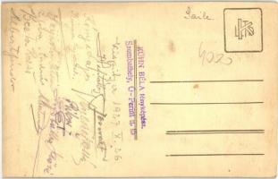 1927 Szombathely, Kispityer vendéglő, csoportkép, Kühn Béla fényképész photo