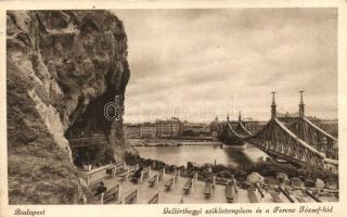 Budapest XI. Gellérthegyi sziklatemplom, Ferencz József híd (Rb)