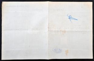 1881 Kivonat esketési jegyzékből, A pesti izr. hitközség anyakönyvhivatala, felülbélyegzett okmánybé...