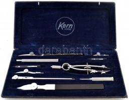 Kern svájci körzőkészlet, hiánytalan, eredeti dobozában