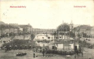 Marosvásárhely, Targu Mures; Széchenyi tér, hordók rakodása / square (b)