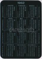 1962 HON-050 - hydraulický otočný nakladač, markológépes csehszlovák fém reklám kártyanaptár, szép á...