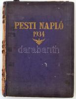 1934 A Pesti Napó 1934-es évfolyamának számai könyvbe kötve