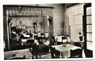 Munkács, Mukacheve; Sirokai Béla étterme, belső, Zrínyi Ilona utca 26. / restaurant interior