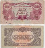 1944. 1P-1000P (9x) "A Vörös Hadsereg Parancsnoksága" teljes sor T:III-IV