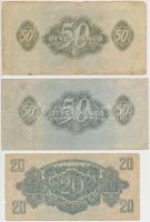 1944. 1P-1000P (9x) "A Vörös Hadsereg Parancsnoksága" teljes sor T:III-IV