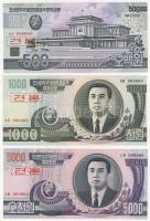 Észak-Korea 1998-2002. 500W,1000W,5000W "SPECIMEN 0000" T:I